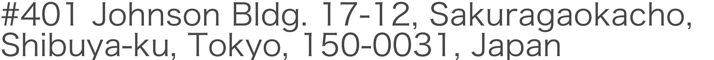 Sakuragaokacho, Shibuya-ku, Tokyo, 150-0031, Japan